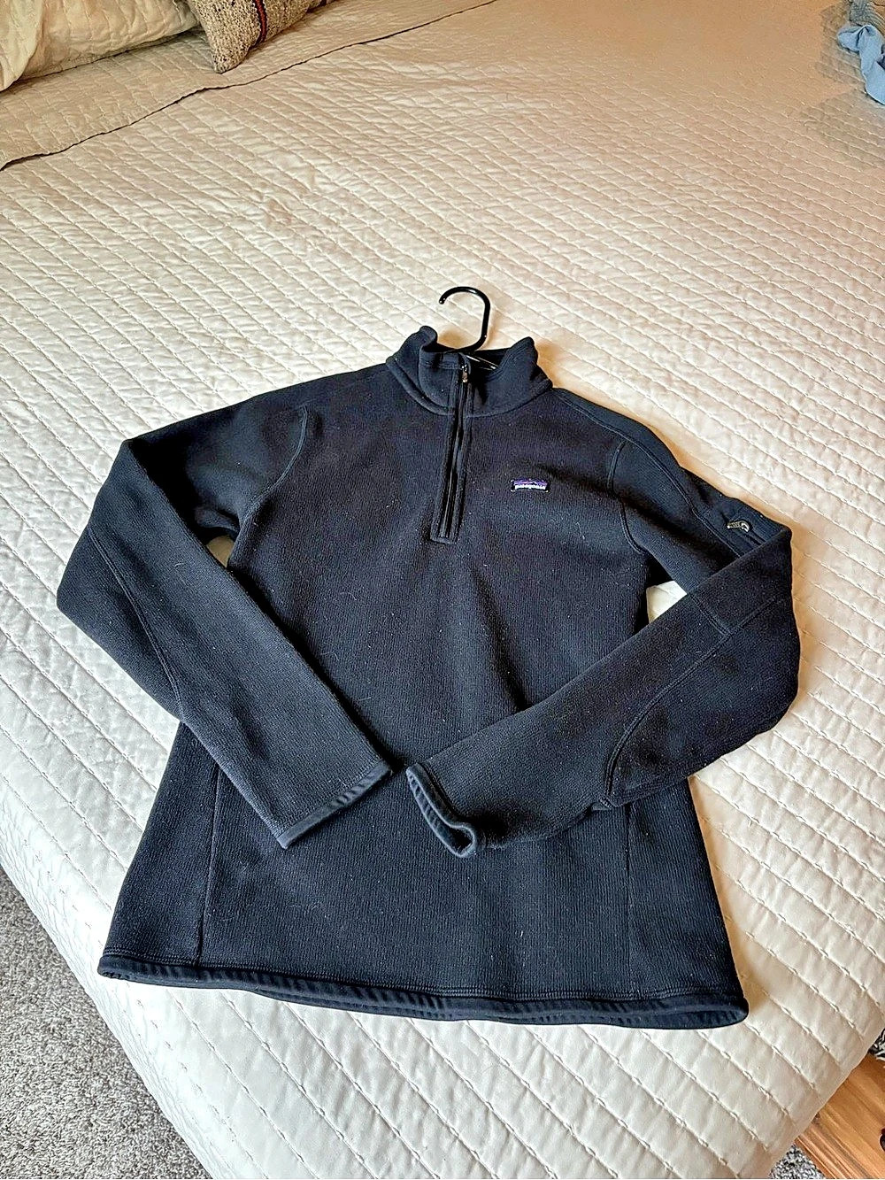 Patagonia Women'Small Better Sweater 1/4-Zip Fleece Black Small